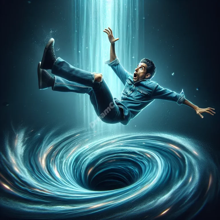 Person-falling-into-a-swirling-blue-whirlpool-symbolizing-dream-interpretation